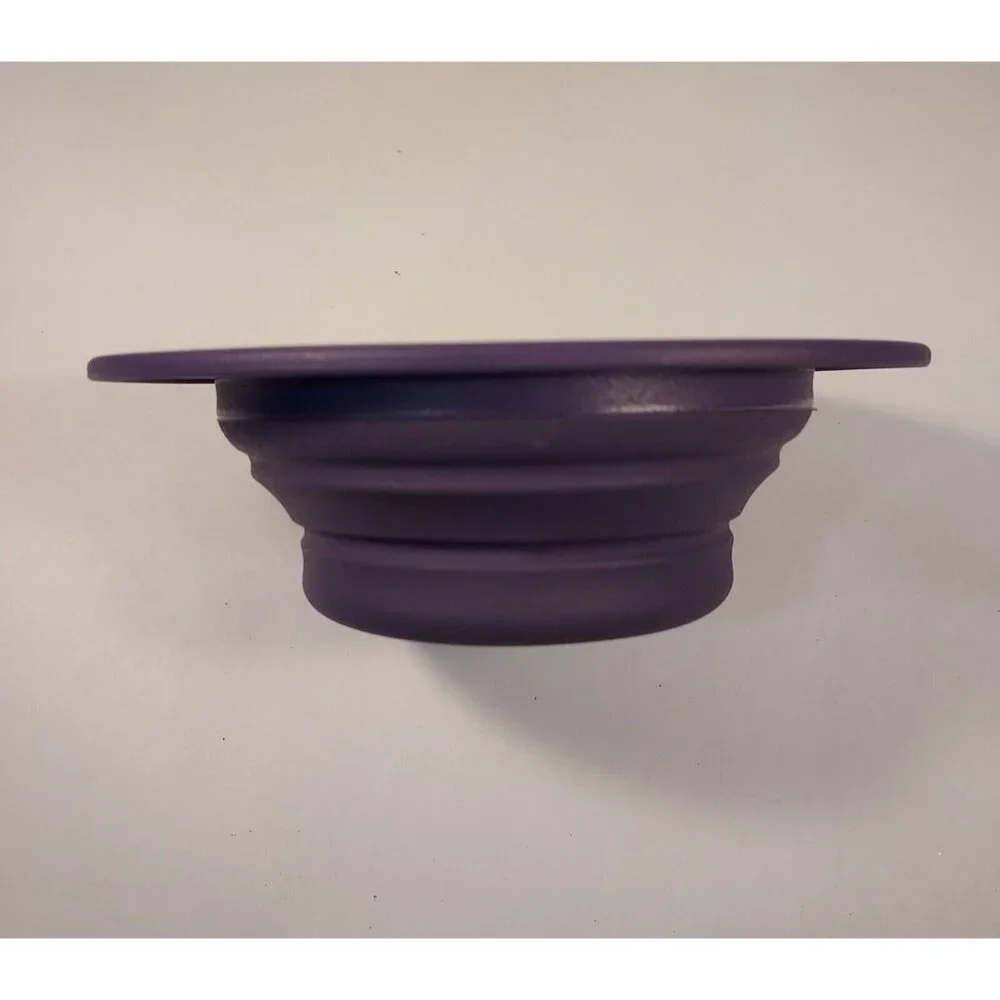 Pet Travel Bowls Collapsible Set Of 2 Small Create Purple Petcore